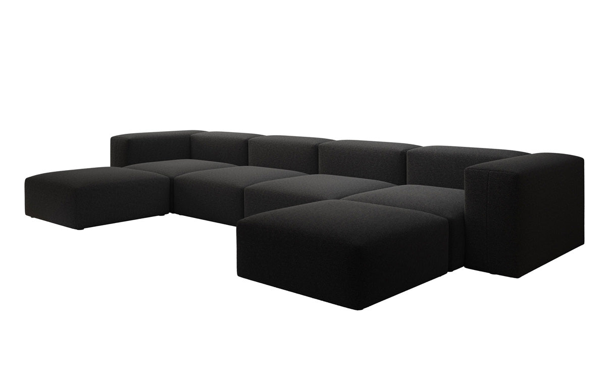 Luxuriöses U-Form Bouclé Designer Sofa: Gemütlich, Modern, Groß für Ihr Wohnzimmer