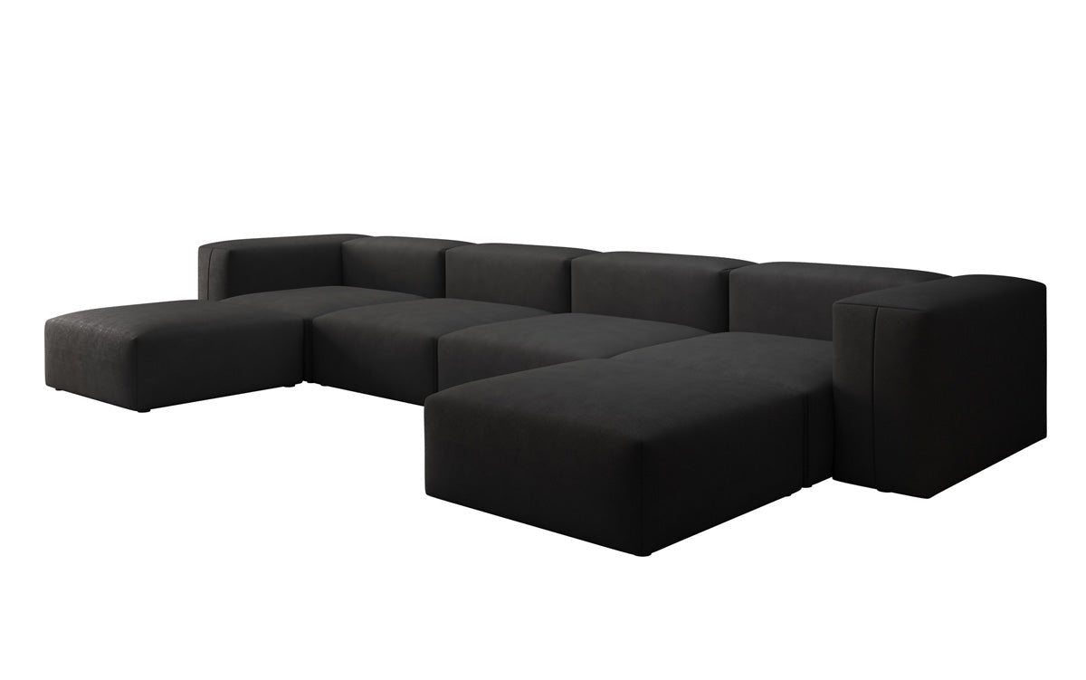 Luxuriöses U-Sofa Snug, Modernes Design, Bequemer Stoffbezug, Viele Farben