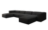Luxuriöses U-Sofa Snug, Modernes Design, Bequemer Stoffbezug, Viele Farben