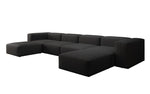 Lade das Bild in den Galerie-Viewer, Luxuriöses U-Sofa Snug, Modernes Design, Bequemer Stoffbezug, Viele Farben
