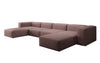 Luxuriöses U-Sofa Snug, Modernes Design, Bequemer Stoffbezug, Viele Farben