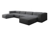 Luxuriöses U-Sofa Snug, Modernes Design, Bequemer Stoffbezug, Viele Farben
