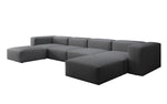 Lade das Bild in den Galerie-Viewer, Luxuriöses U-Sofa Snug, Modernes Design, Bequemer Stoffbezug, Viele Farben
