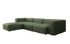 Gemütliches Designer L-Sofa Snug – Modernes Stoff Ecksofa für Ihr Wohnzimmer