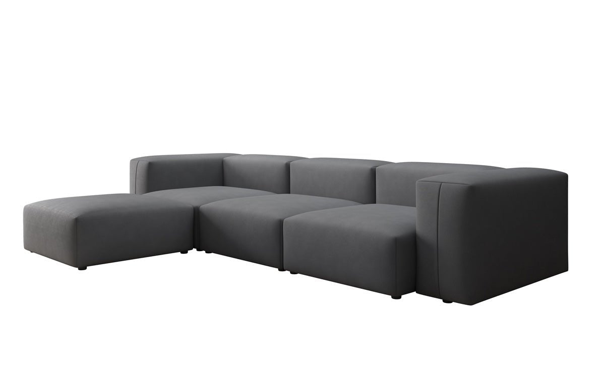 Gemütliches Designer L-Sofa Snug – Modernes Stoff Ecksofa für Ihr Wohnzimmer