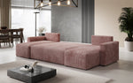 Lade das Bild in den Galerie-Viewer, Luxuriöses Designer U-Sofa Melva mit Schlaffunktion, Cord Bezug &amp; Stauraum
