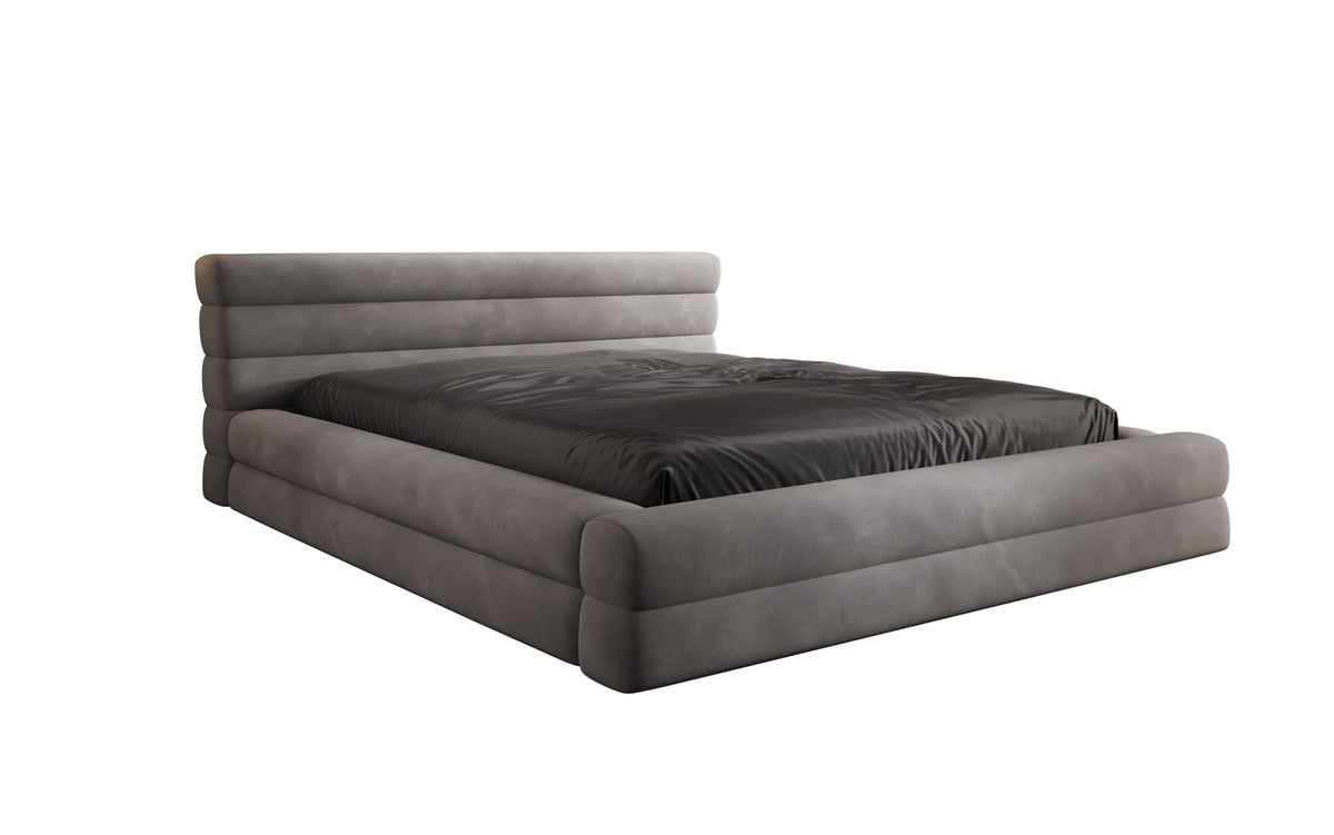 Luxuriöses Velana Samt Polsterbett mit Praktischem Stauraum – Stilvolles Schlafzimmer Design