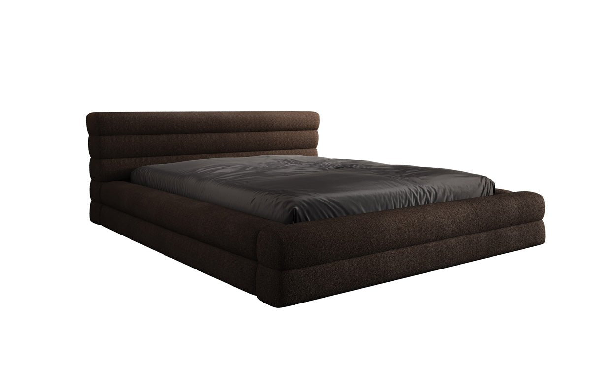 Luxuriöses Velana Bouclé Polsterbett mit Integriertem Stauraum – Modernes Design für Ihr Schlafzimmer