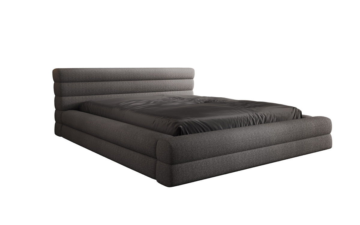 Luxuriöses Velana Bouclé Polsterbett mit Integriertem Stauraum – Modernes Design für Ihr Schlafzimmer