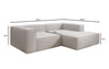 Luxuriöses L-Form Designer Sofa Lesley Mini – Weicher Bouclé, Modern, Komfortabel