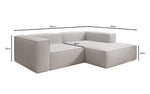 Lade das Bild in den Galerie-Viewer, Luxuriöses L-Form Designer Sofa Lesley Mini – Weicher Bouclé, Modern, Komfortabel
