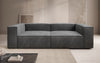 Luxuriöses Designer Samt Sofa Lesley 3-Sitzer – Eleganz trifft Komfort