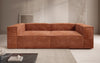 Luxuriöses 3-Sitzer Cord Sofa Lesley: Modernes Design & Komfort