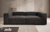 Luxuriöses 3-Sitzer Cord Sofa Lesley: Modernes Design & Komfort