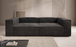 Lade das Bild in den Galerie-Viewer, Luxuriöses 3-Sitzer Cord Sofa Lesley: Modernes Design &amp; Komfort
