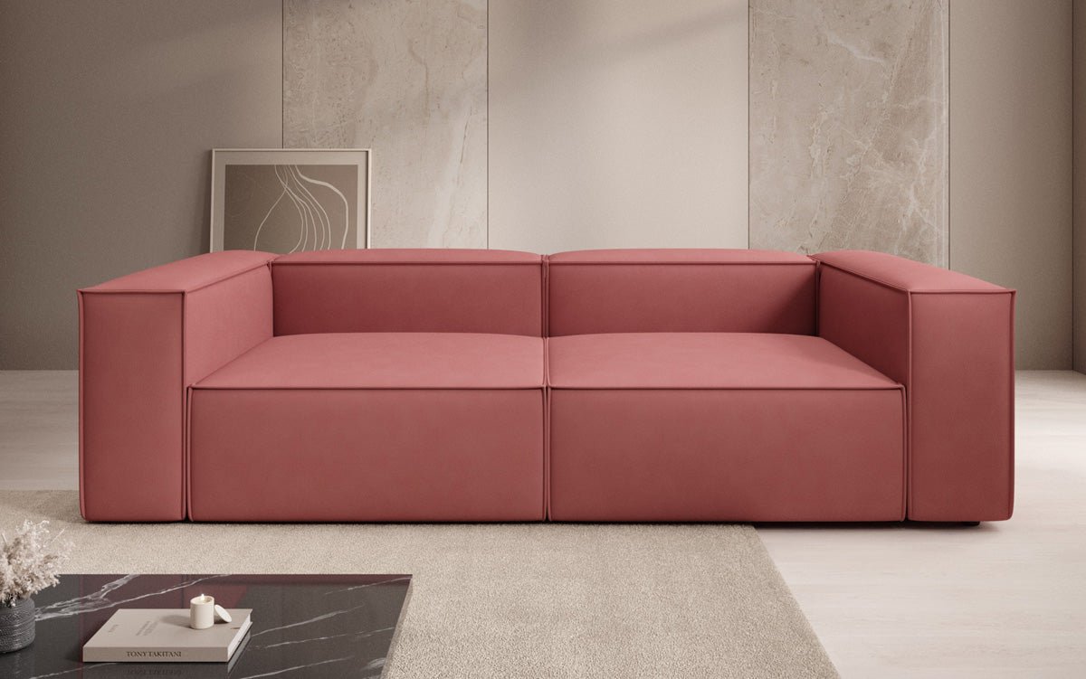 Luxuriöses Designer Sofa Lesley 3-Sitzer: Modern, Komfortabel & Vielseitig in Stoff