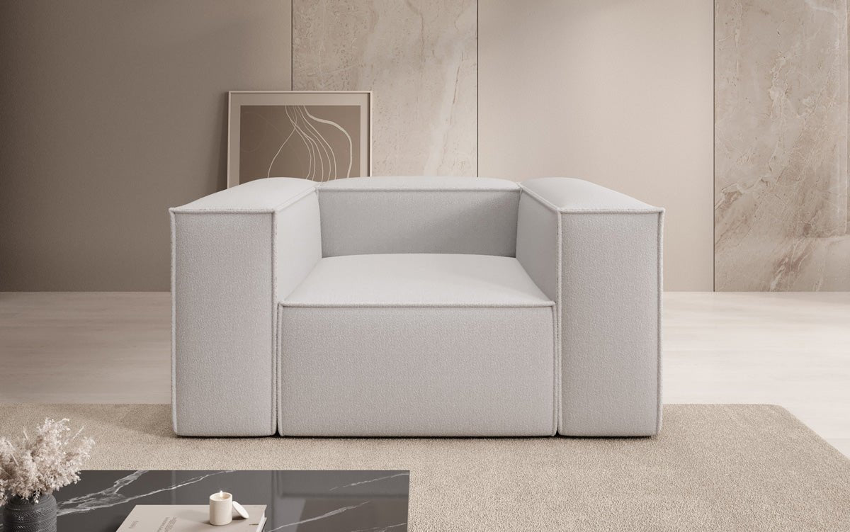 Lesley Luxus Designer Sofa-Sessel – Moderner Bouclé Armlehnstuhl für Ihr Wohnzimmer