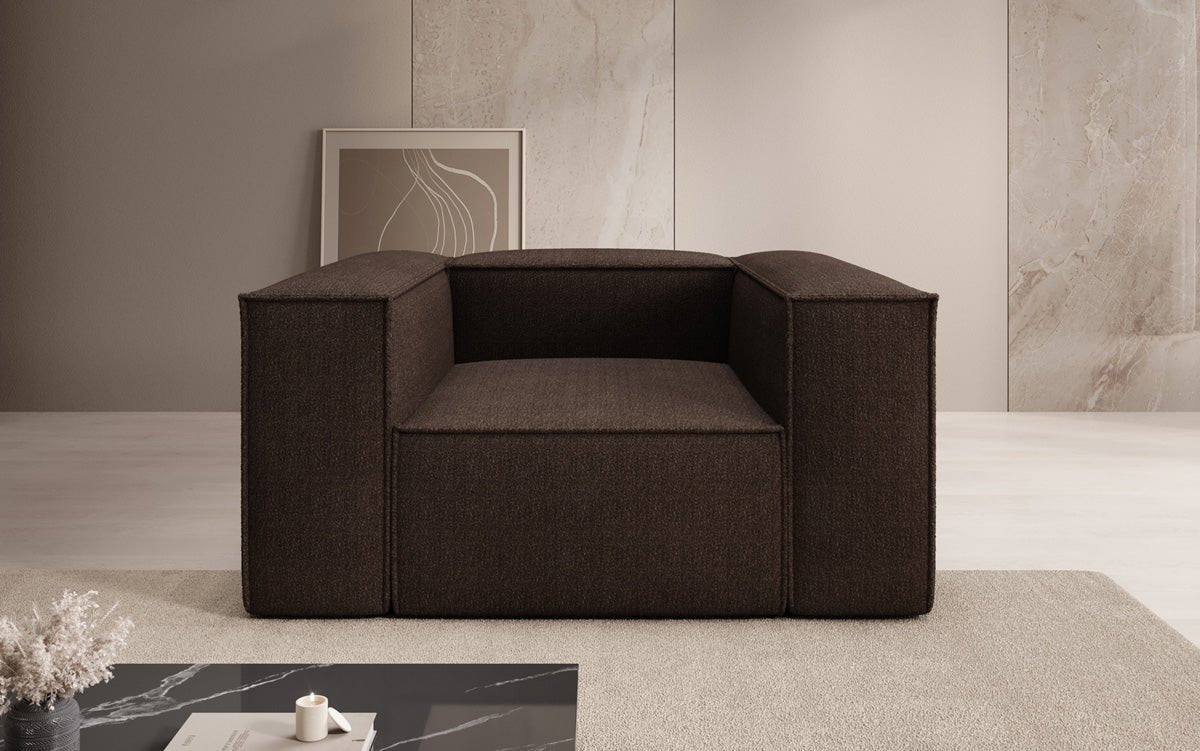 Lesley Luxus Designer Sofa-Sessel – Moderner Bouclé Armlehnstuhl für Ihr Wohnzimmer