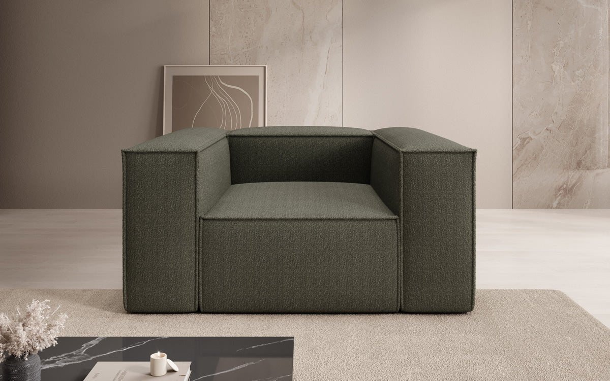 Lesley Luxus Designer Sofa-Sessel – Moderner Bouclé Armlehnstuhl für Ihr Wohnzimmer