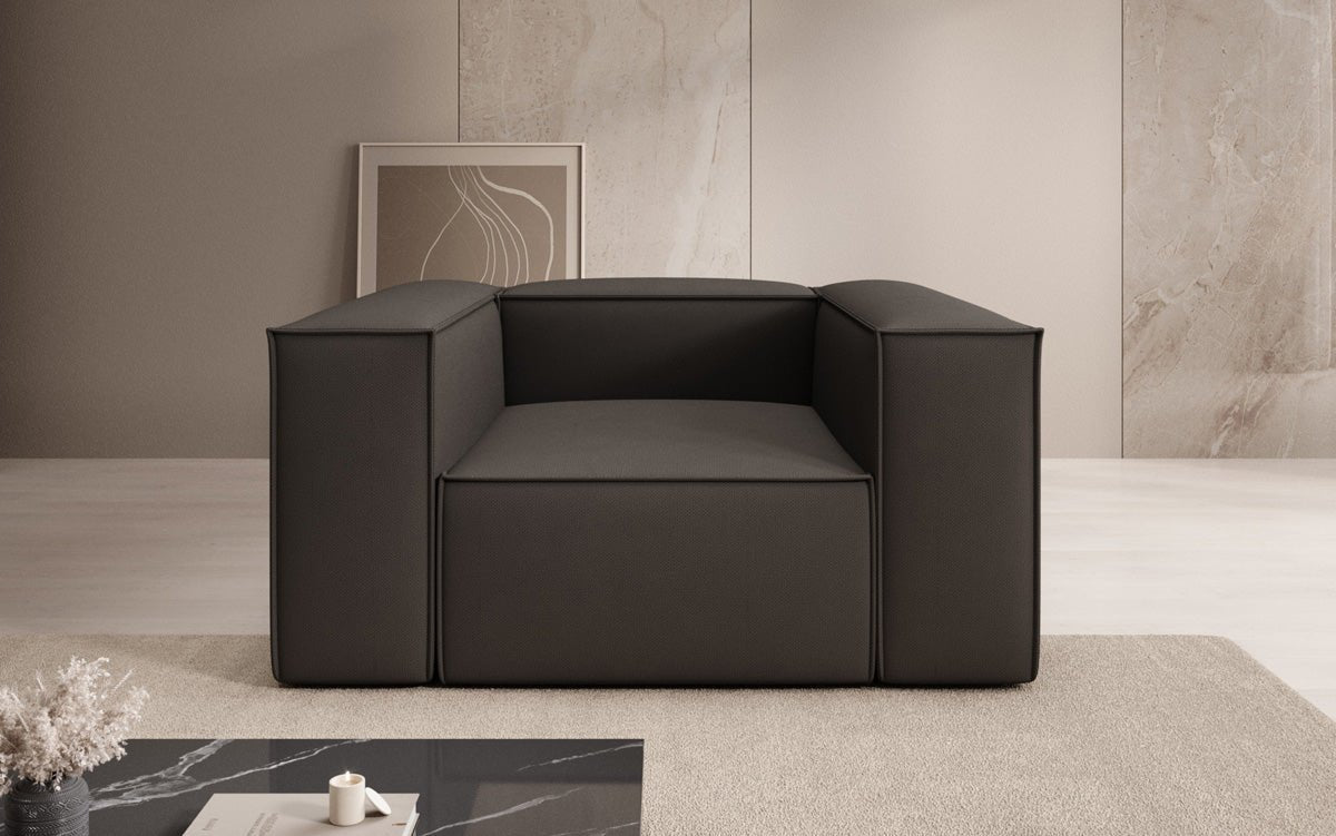 Lesley Designer Polstersessel: Komfortabler Stoff Armstuhl für Modernes Wohnzimmer