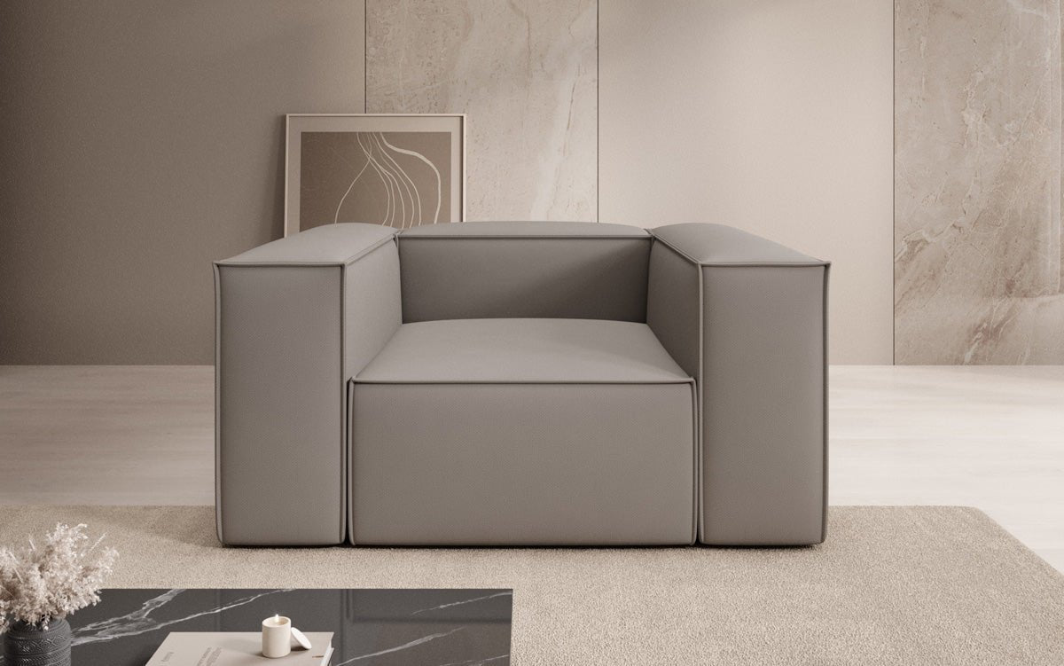 Lesley Designer Polstersessel: Komfortabler Stoff Armstuhl für Modernes Wohnzimmer