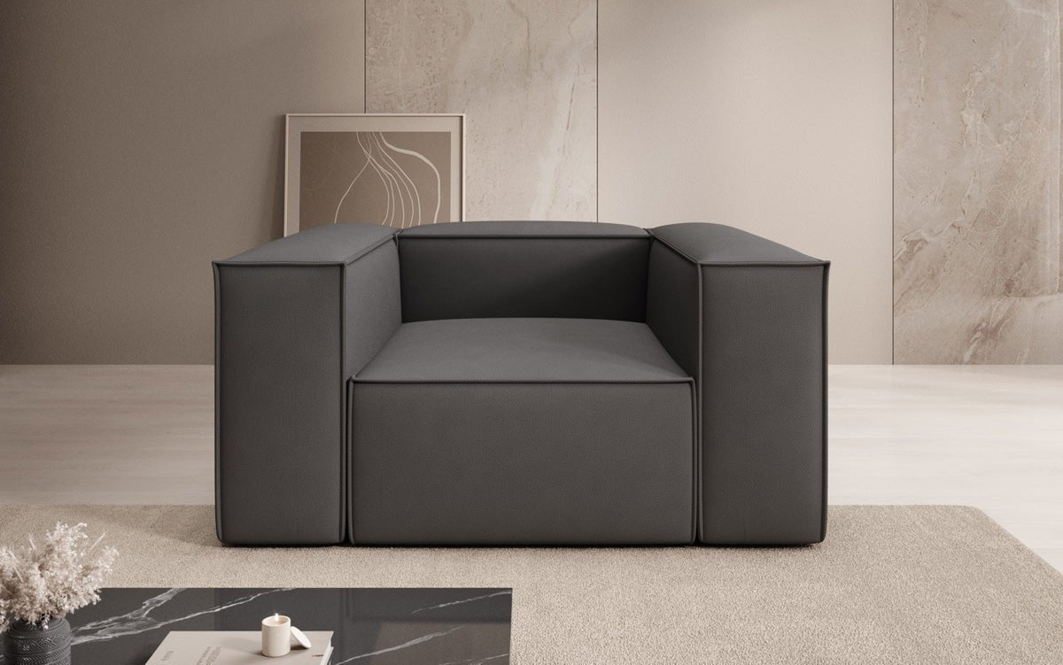 Lesley Designer Polstersessel: Komfortabler Stoff Armstuhl für Modernes Wohnzimmer
