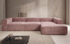 Gemütliches Lesley Cord-Ecksofa: Modernes L-Sofa für Stilvolles Wohnen