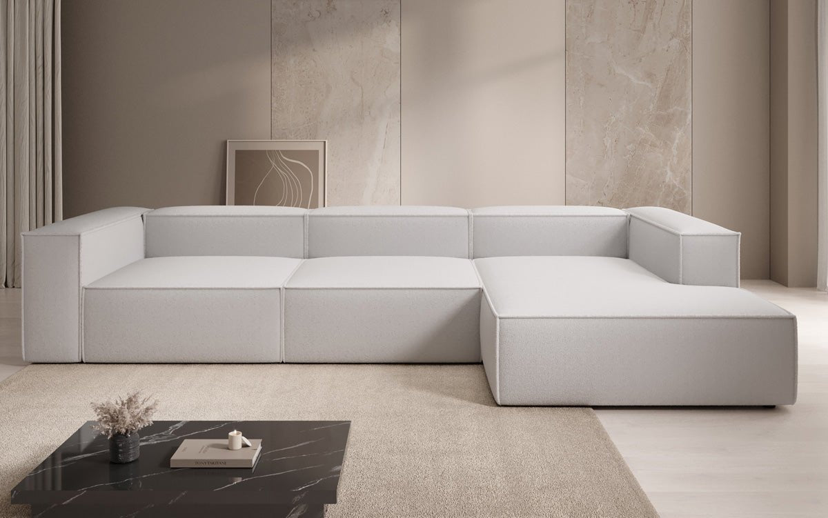 Luxuriöses Designer L-Sofa Lesley in Bouclé – Modern, Komfortabel, Elegante L-Form