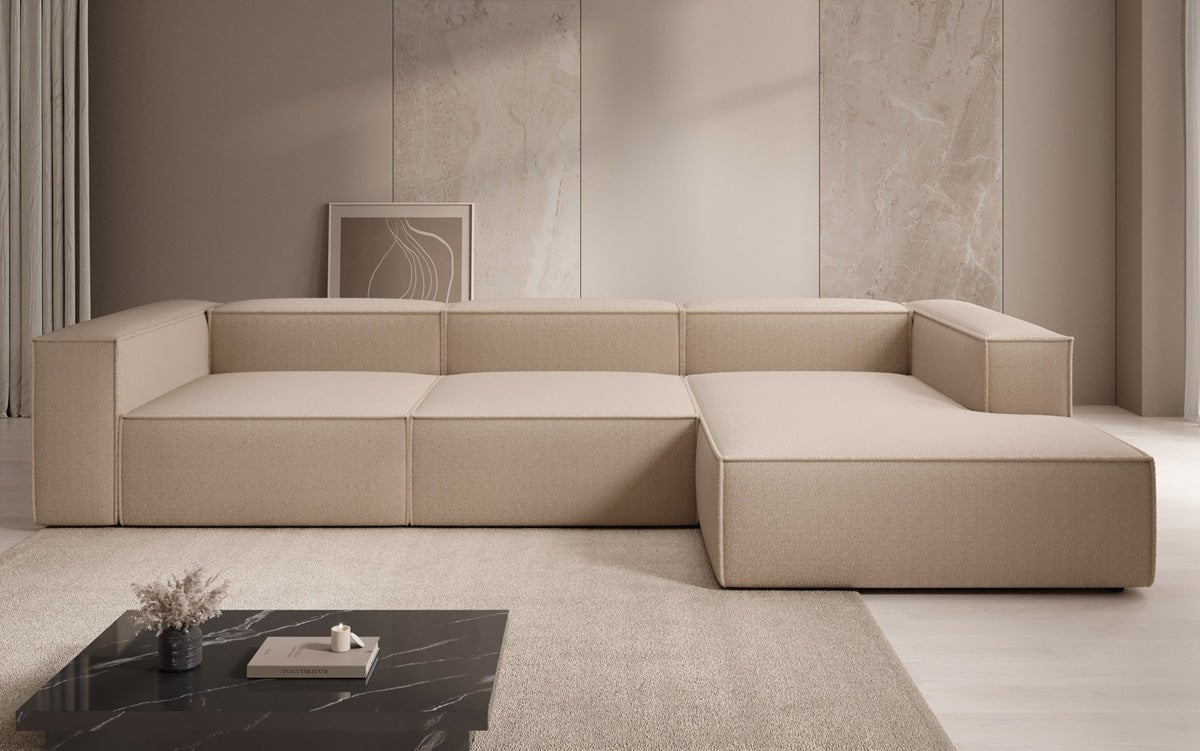 Luxuriöses Designer L-Sofa Lesley in Bouclé – Modern, Komfortabel, Elegante L-Form