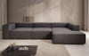 Designer Ecksofa Lesley L: Luxuriöser Bouclé, Modernes Design, Hoher Komfort