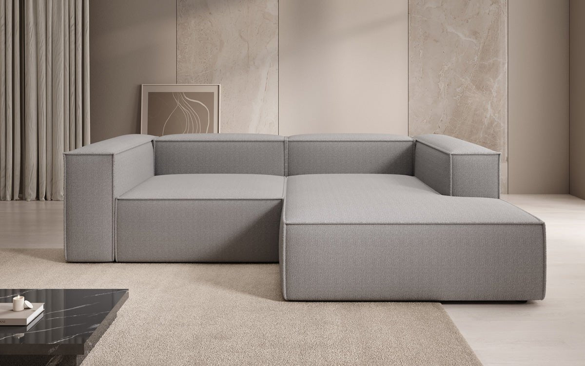 Luxuriöses L-Form Designer Sofa Lesley Mini – Weicher Bouclé, Modern, Komfortabel