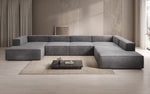 Lade das Bild in den Galerie-Viewer, Luxuriöses Designer U-Form Samtsofa Lesley XXL – Elegante, Moderne Wohnzimmer-Couch
