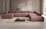 Lade das Bild in den Galerie-Viewer, Luxuriöses Designer U-Form Ecksofa XXL – Modernes Stoffsofa für Wohnzimmer
