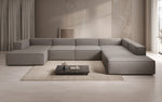 Lade das Bild in den Galerie-Viewer, Luxuriöses Designer U-Form Ecksofa XXL – Modernes Stoffsofa für Wohnzimmer
