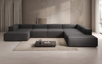 Lade das Bild in den Galerie-Viewer, Luxuriöses Designer U-Form Ecksofa XXL – Modernes Stoffsofa für Wohnzimmer
