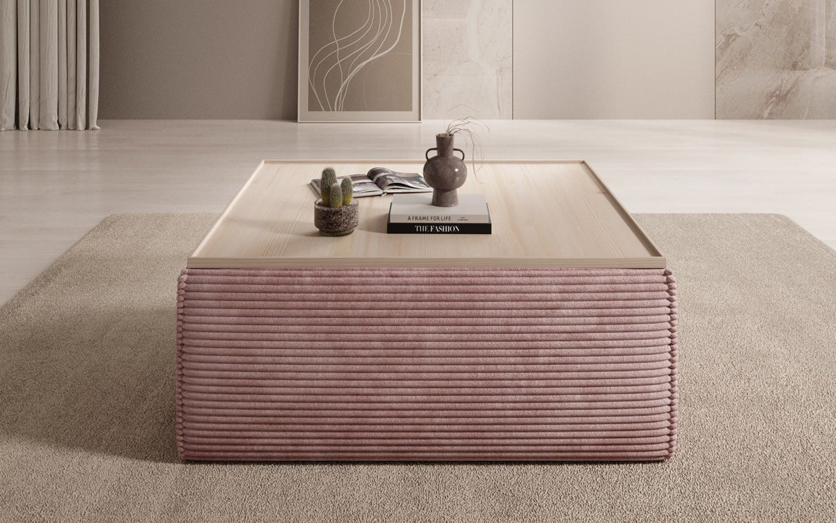 Lesley Cord Beistellhocker: Multifunktionaler Couchtisch mit Stauraum & Stil