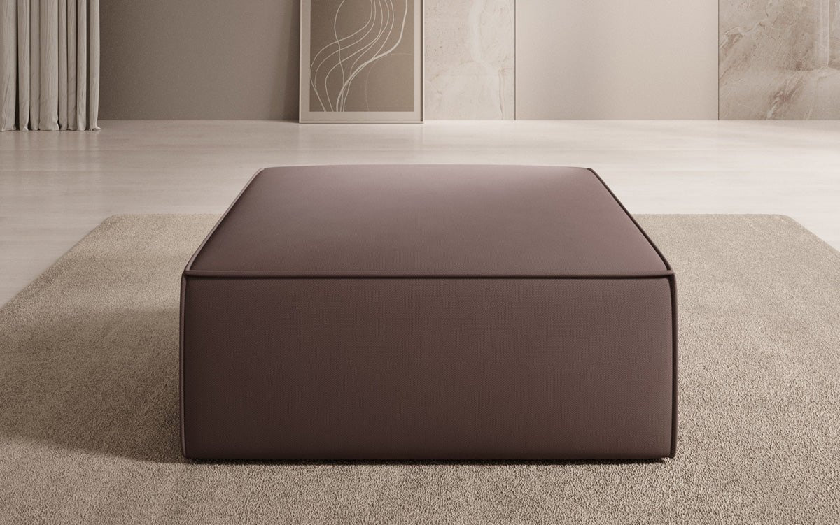 Lesley Beistellhocker Stoff – Moderner Ottoman für Vielseitiges Wohnzimmer-Design