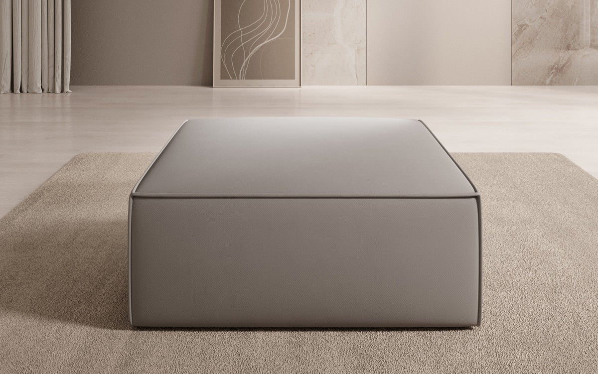 Lesley Beistellhocker Stoff – Moderner Ottoman für Vielseitiges Wohnzimmer-Design