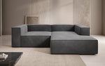 Lade das Bild in den Galerie-Viewer, Luxuriöses Ecksofa Lesley Mini Samt: Modernes Design für Ihr Wohnzimmer
