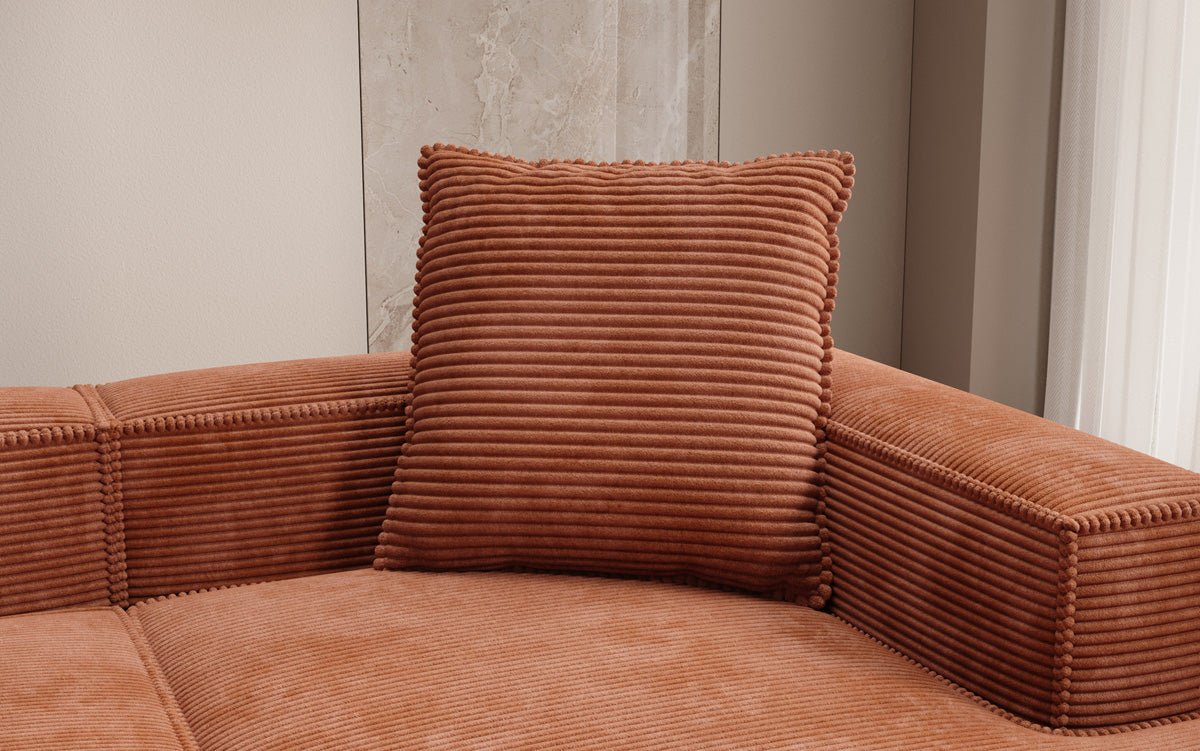 Lesley Luxus Cord Kissen 60x60 cm – Weich, Stilvoll, Perfekt für Sofa & Bett