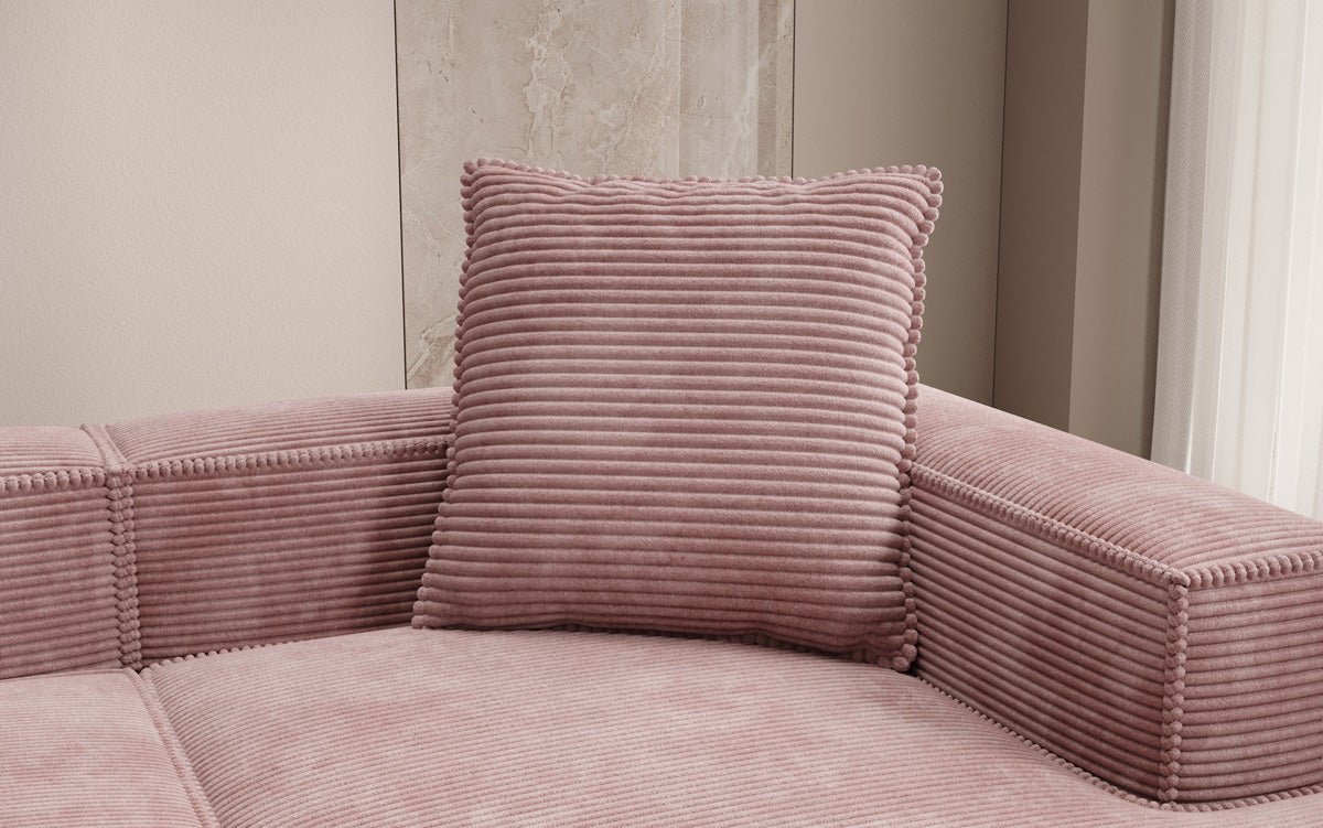 Lesley Luxus Cord Kissen 60x60 cm – Weich, Stilvoll, Perfekt für Sofa & Bett