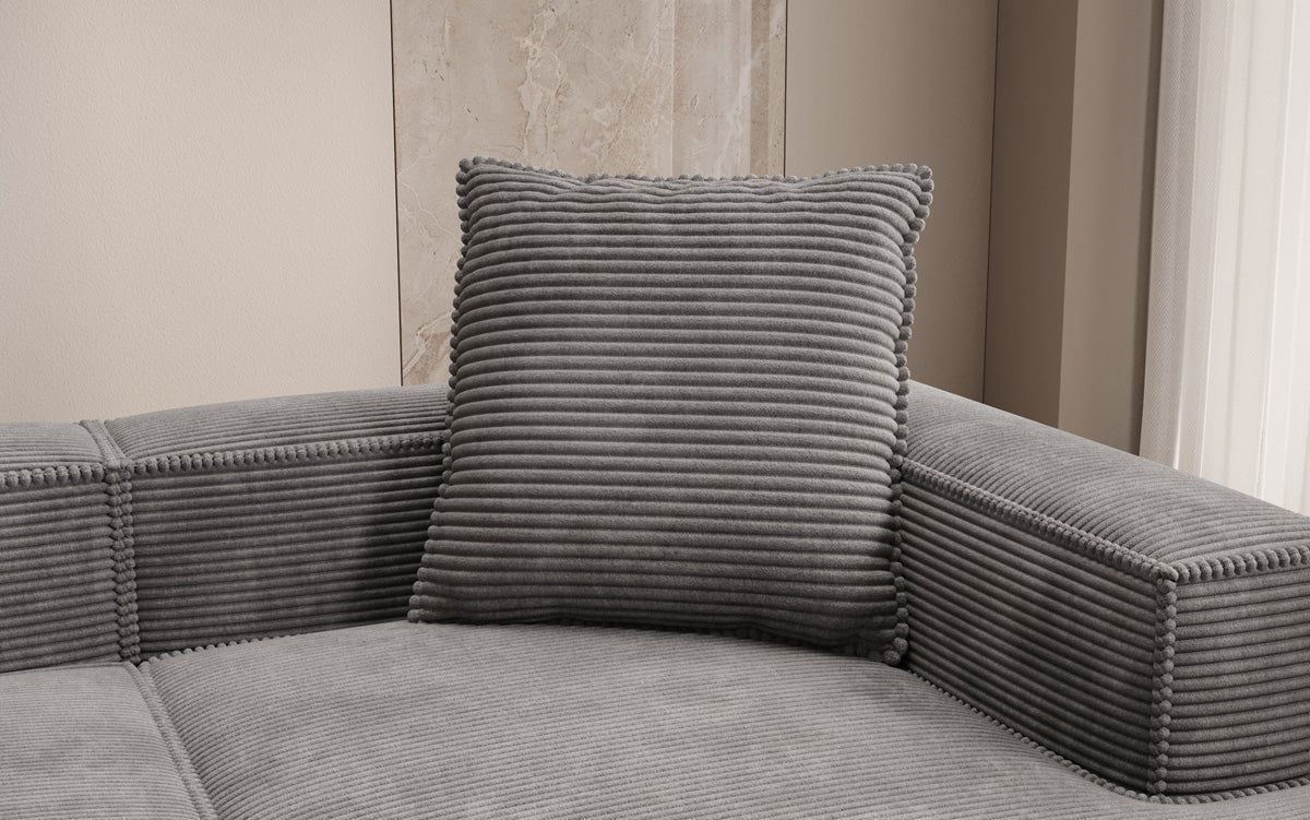 Lesley Luxus Cord Kissen 60x60 cm – Weich, Stilvoll, Perfekt für Sofa & Bett