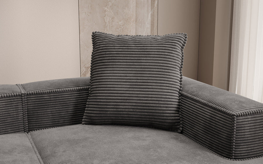 Lesley Luxus Cord Kissen 60x60 cm – Weich, Stilvoll, Perfekt für Sofa & Bett