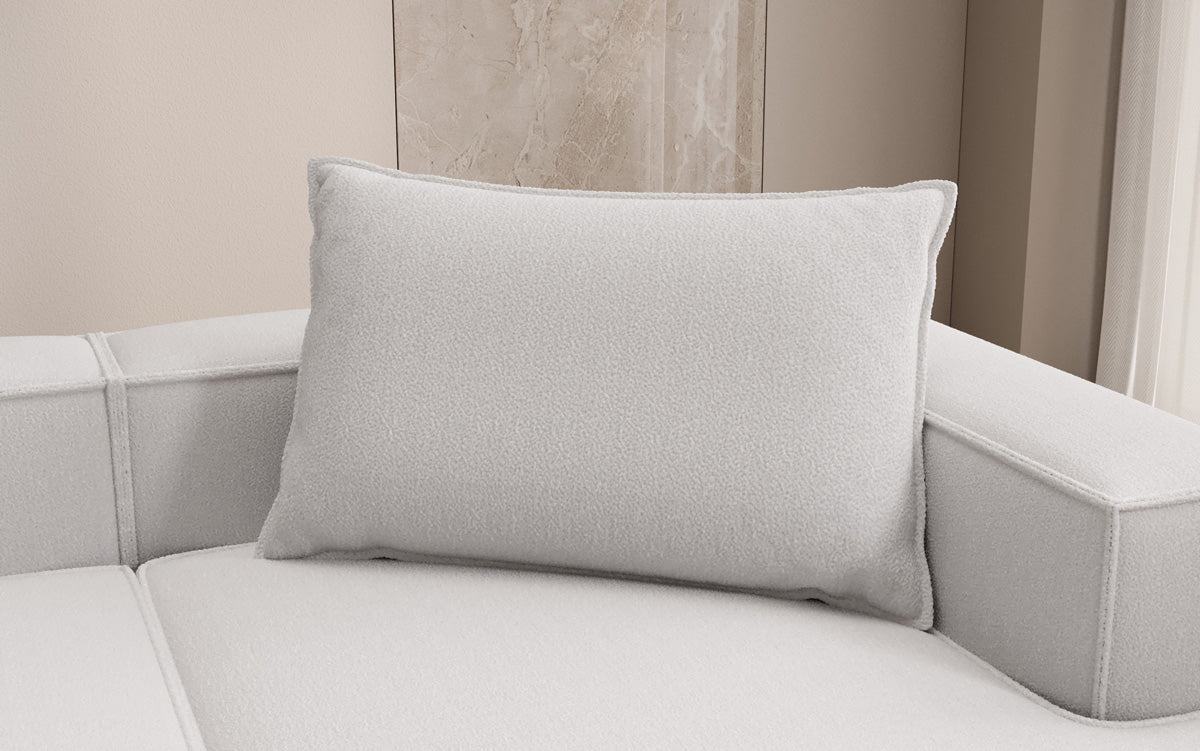 Lesley Bouclé Zierkissen 45x80 cm – Weich, Gemütlich, Stilvoll für Sofa & Bett