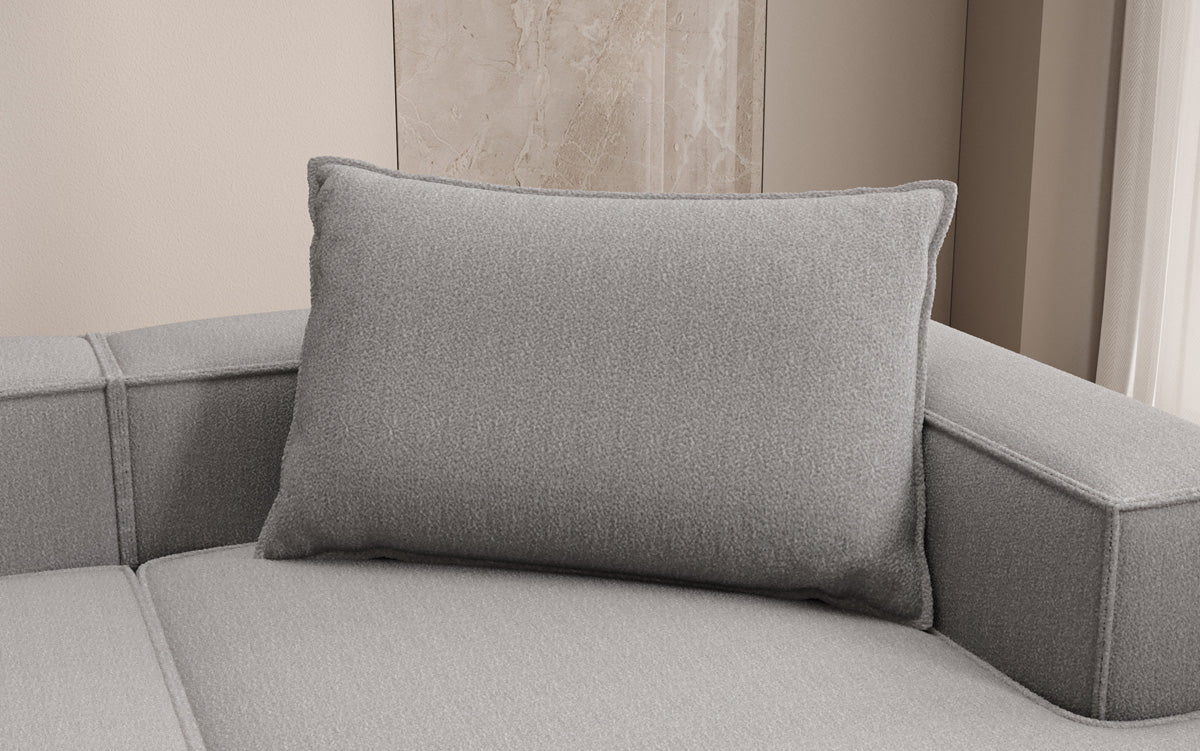 Lesley Bouclé Zierkissen 45x80 cm – Weich, Gemütlich, Stilvoll für Sofa & Bett