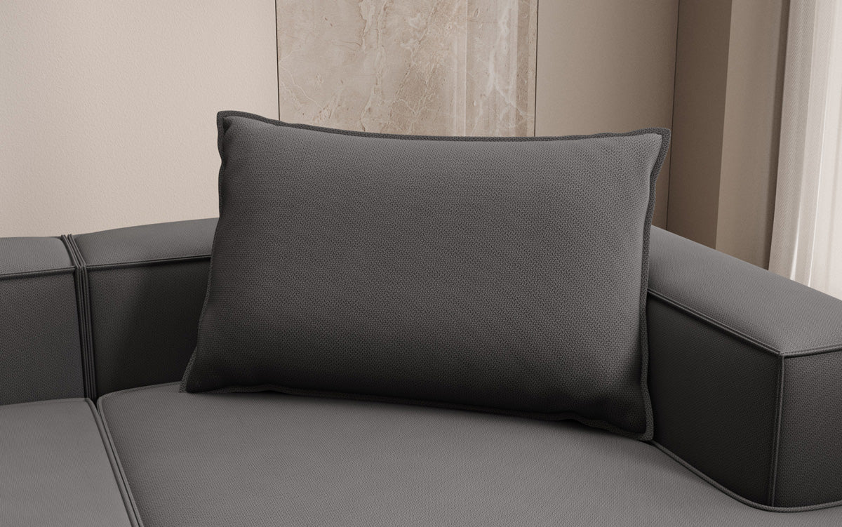 Lesley Dekokissen Modern Komfort 45x80 cm Stoff. Stilvolles Zierkissen für Couch & Bett