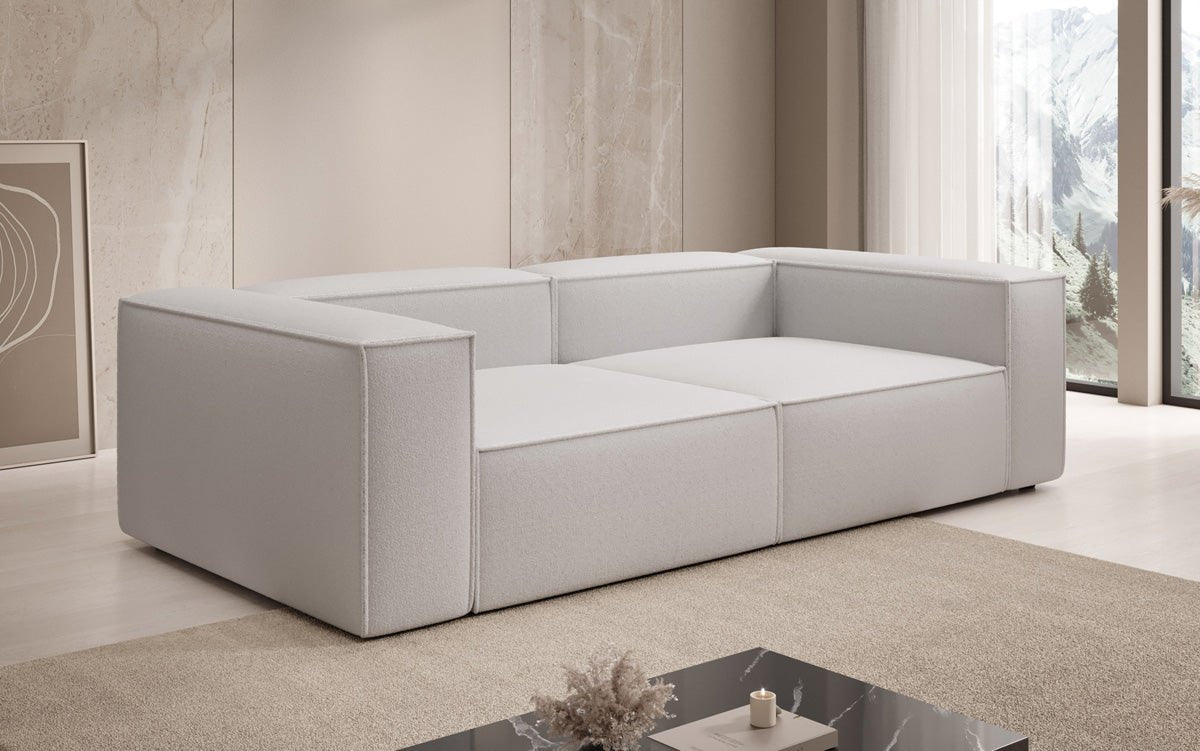 Lesley Luxuriöses Designer 3-Sitzer Sofa: Modernes Bouclé-Meisterwerk für Ihr Wohnzimmer