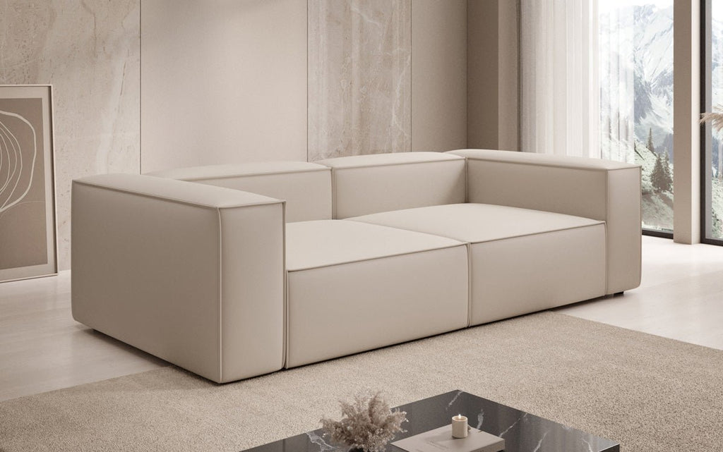 Luxuriöses Designer Sofa Lesley 3-Sitzer: Modern, Komfortabel & Vielseitig in Stoff