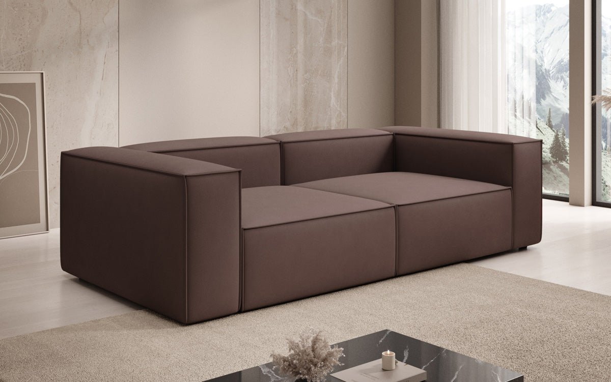 Luxuriöses Designer Sofa Lesley 3-Sitzer: Modern, Komfortabel & Vielseitig in Stoff