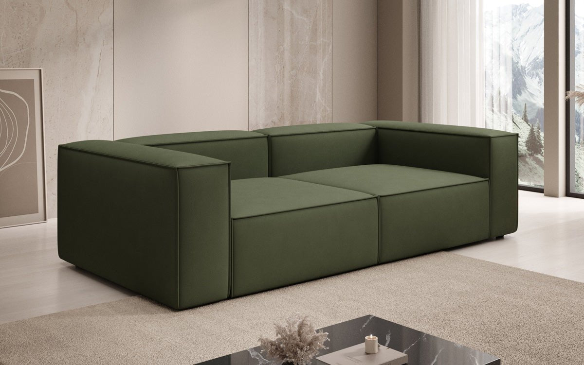 Luxuriöses Designer Sofa Lesley 3-Sitzer: Modern, Komfortabel & Vielseitig in Stoff
